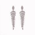 Silver Twist Drop Earrings
