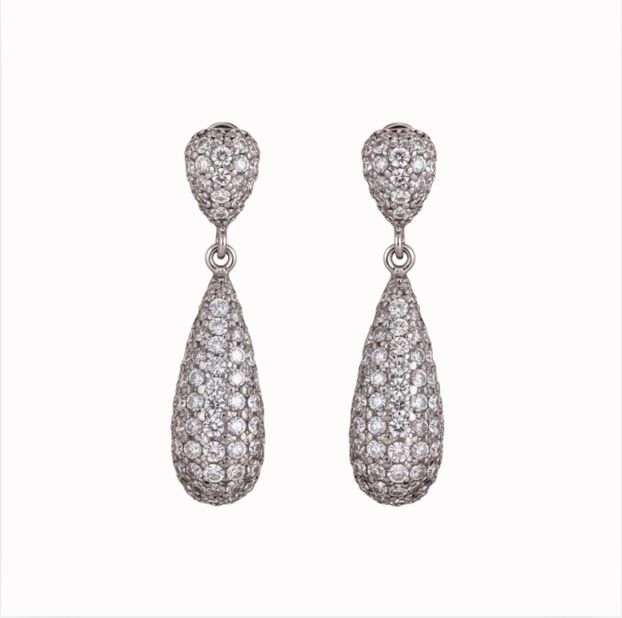 Silver Cascade Earrings