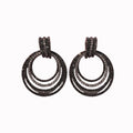 Black Bold Statement Earrings