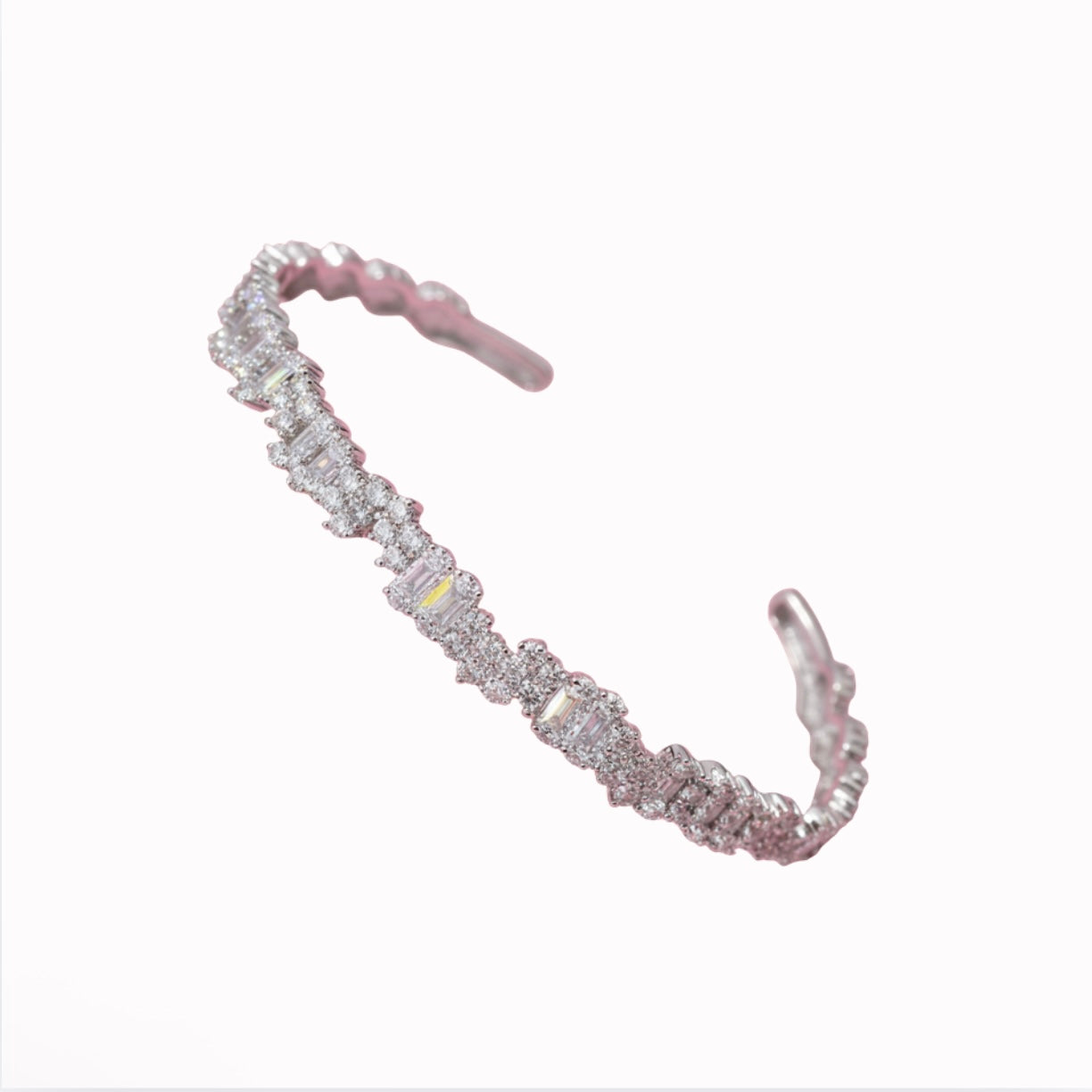 Silver Starburst Bangle