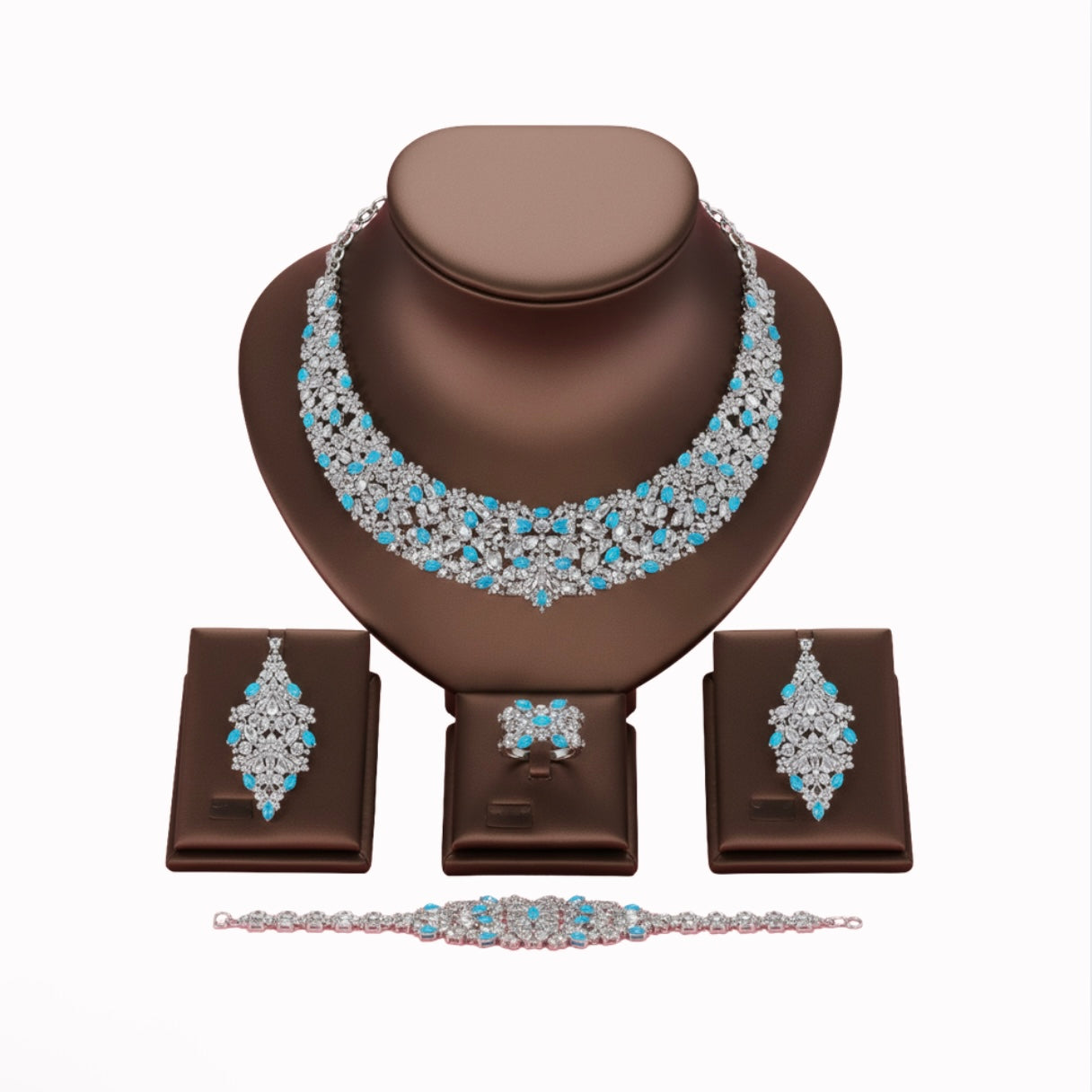 Sapphire Blue Earrings	Set