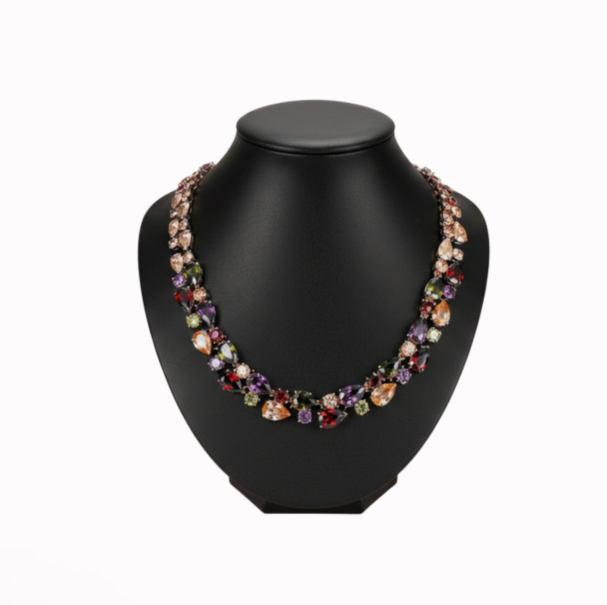 Multicolor Crystal Earrings Set