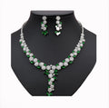 Luxe Green Hoop Earrings Set