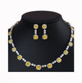 Bright Yellow Drop Earrings	 Set