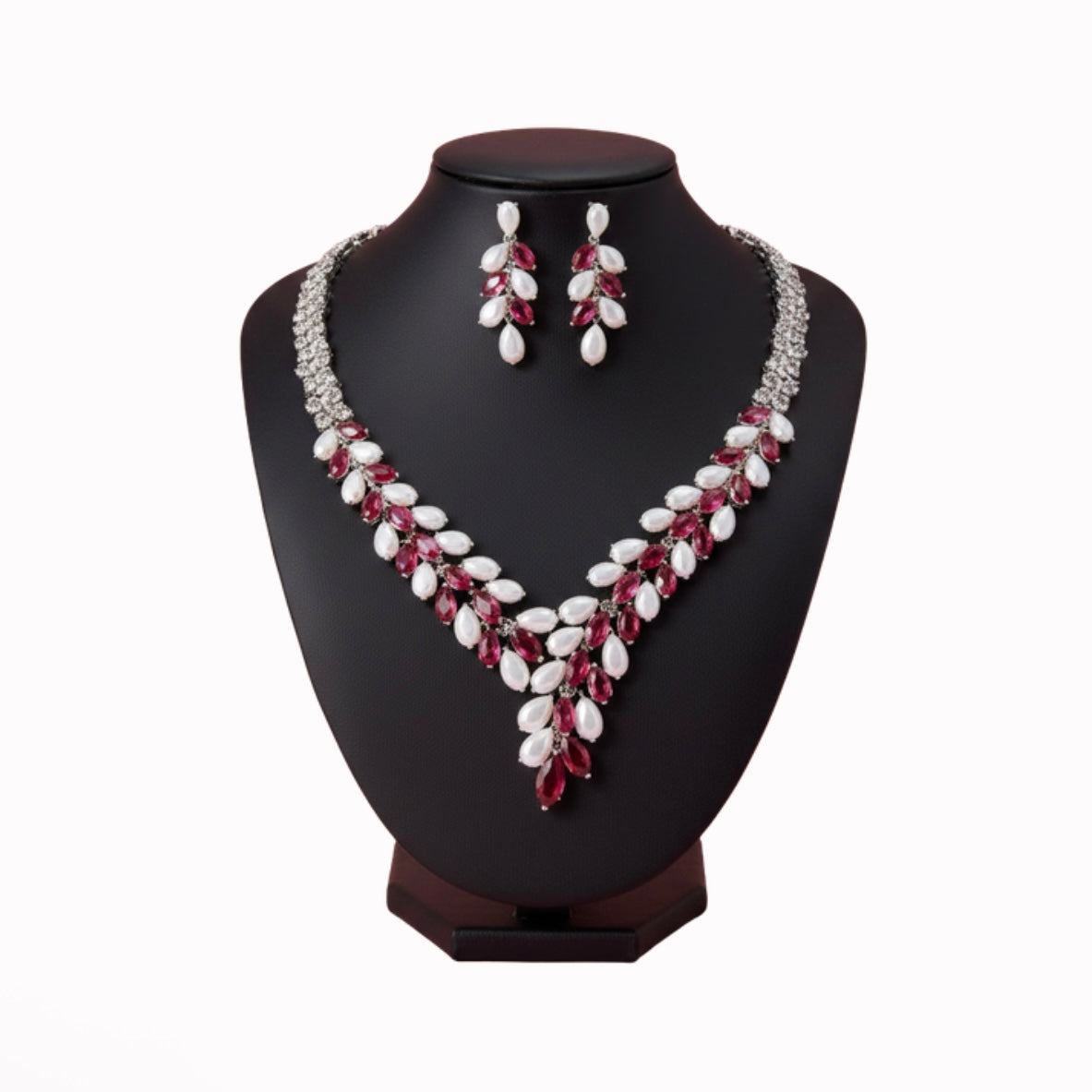 Scarlet Red Earrings Set